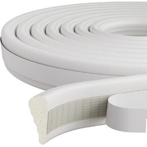 16.4 Ft Wedge Weather Stripping Seal Strip for Windows/Doors Self-Adhesive,High Density Foam Tape Weather Strip for Winter Window Insulation,Soundproofing Gap Filler for Door Frame Seal,Black