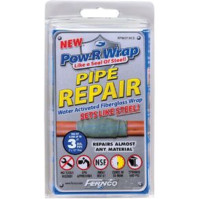 Fiberglass Repair Kit, 3 x 132 In, Gray