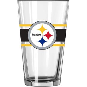 logobrands Pittsburgh Steelers 16oz. Stripe Pint Glass