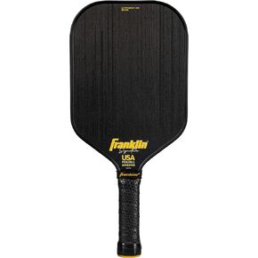 مجاذيف Franklin Sports Pro Pickleball - مجداف كرة البيسبول من ألياف الكربون STK من سلسلة Signature - مجداف البطولة المعتمد من الولايات المتحدة الأمريكية (USAPA) - مجاذيف كور برو من مادة البولي بروبيلين - 14.5 مم + نوى 16 مم