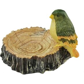Winterworm Handmade Cute Little Bird and Stump Resin Ashtray Cigar Cigarette Little Things Storage for Home Decoration Birthday Christmas Housewarming Gift