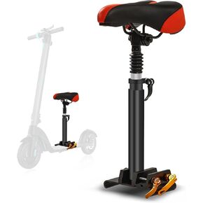 Gugxiom Electric Scooter Seat, Foldable and Adjustable Saddle Seat with Shock Absorption Foam Cushion Scooter Seat for Xiaomi M365