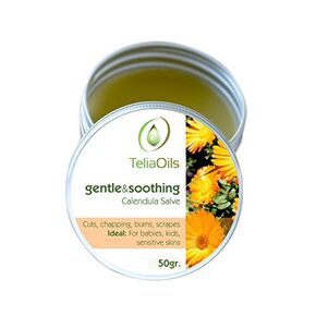 Calendula Salve (Marigold) Soothing Herbal Cream for Rashes, Irritated Skin, Dry Skin and Chapped Skin 50 Ml / 1.7 Oz