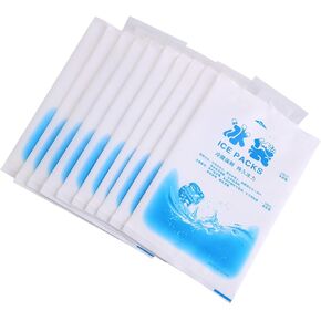 Ice Pack, 10pcs Gel Ice Packs for Injuries Reusable Hot Cold Compress for Injury, Pain Relief, Rehabilitation, Flexible Therapy for Cold Packs (Thickened 200ml)
