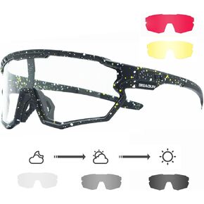 SportsSunglasses PhotochromicCyclingGlasses 3 lenses Cycling, Baseball,Fishing, Ski Running,Golf