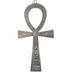 NileCart™ 8.5" Large metal Egyptian ANKH cross made in Egypt (Antique Silver)