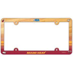NBA Miami Heat Full Color License Plate Frame, Team Color, One Size