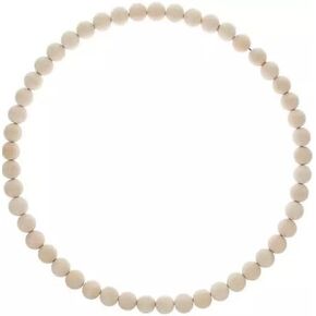 14"" INCH Natural Unfinished Wood Bead Wreath Form Farm House Rustic Holiday Wreath