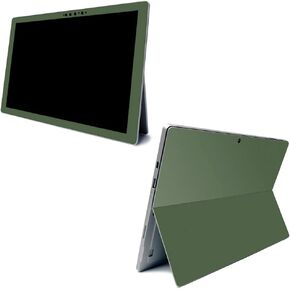 MightySkins Skin for Microsoft Surface Pro 7 - Solid Olive | Protective, Durable, and Unique Vinyl Decal Wrap Cover | Easy to Apply, Remove, and Change Styles | Made in The USA