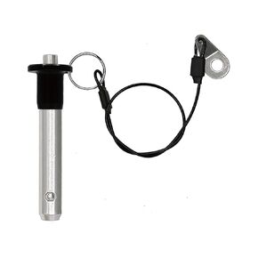 304 Stainless Steel Quick Release Pin Diameter 5/16 Inch(8mm) Ball Locking Pin with Push Button Lanyard Cable Usable Length 1.97"(50mm)