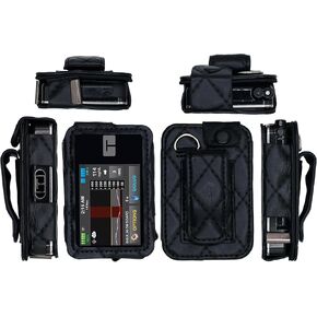 Plaid Fitted Leather Case W/Screen Protector & Lanyard for Tandem Insulin Pump Tandem t:Slim X2 (Pink) in Kuwait