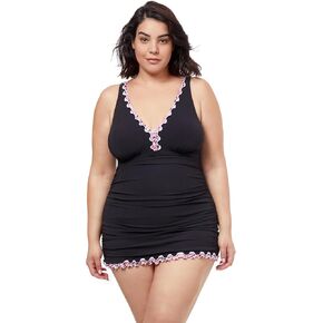 Profile by Gottex Women's Pretty Wild Full Figure Swimdress