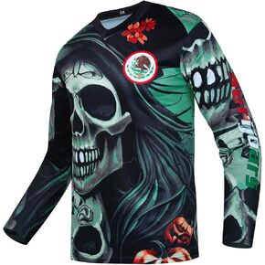 Men's Mountain Bike Jersey, Long Sleeve, Quick Dry, Off-Road Motocross Jersey, Downhill & Motocross Shirts