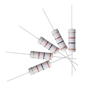 uxcell 10Pcs 3K Ohm Resistor, 5W 5% Tolerance Metal Oxide Film Resistors, Axial Lead, Flame Proof for DIY Electronic Projects and Experiments