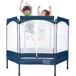 Infant Master Kid Trampoline, Trampoline for Kids，Mini Trampoline, 5ft Recreational Trampolines, Heavy Duty Frame with High Elasticity, Triple Zipper Design, Jump for Fun Indoor & Outdoor in Kuwait