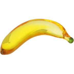 Fruit Sculpture Modern Fruit Figurine Miniature Fruits Ornament Artificial Fruits Model Fake Fruits Statue for Christmas Wedding Birthday Home Decor - One Bananas