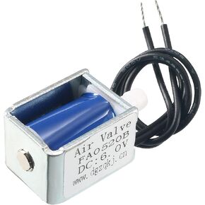 uxcell Miniature Solenoid Valve Normally Closed DC6V 0.24A Air Solenoid Valve