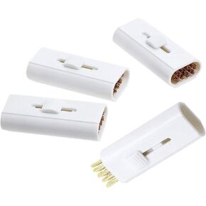 4pcs Retractable Golf Cleaning Brush, Double Side Golf Club Groove Cleaner Cleaning Tool with Brass Wire Bristle Brush Sharp Groove Cleaner, Ideal Gift for Golfer- Pocket Size