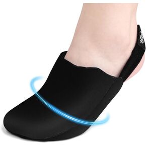 Hilph Foot Toe Ice Pack Wrap for Swelling & Bunion Surgery, Soft Forefoot Ice Pack, Hot & Cold Therapy Foot Cold Pack for Broken Toes, Plantar Fasciitis, Tendonitis, Gout (Black, 1 Pack)