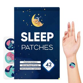 Sleep Patches, 30 Pack Upgraded Deep Sleep Patches for Adults, All Natural Deep Sleep Patches, Quick Acting Ingredients, for Men and Women, Easy to Use That Last All Night - Blue - A1