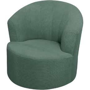 SZJIAHTM Round Club Swivel Barrel Chair Cover Modern Accent Round Club Armchair Slipcover Soft Stretch Chair Covers for Living Room in Kuwait