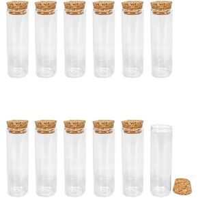 achard 60ml Transparent Test Tube Borosilicate Glass Bottle With Cork Breakable Glass Bottle Prop Gift Jars Crafts 6pcs-25x120x21mm