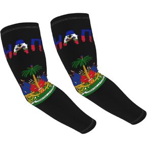 Haiti Arm Sleeves Haiti Flag Arm Cover Sleeves Sleeves Haitian Cooling Arm Sleeves for Sports Hiking Outdoor