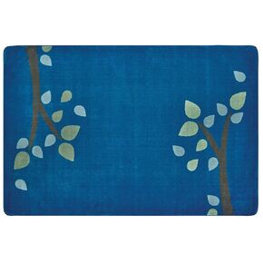 Carpets for Kids 1054 KIDSoft Branching Out Decorative Nursery Room Rug 4ft x 6ft Rectangle Blue