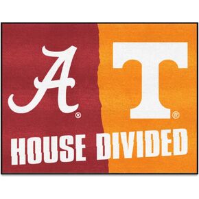 FANMATS 18673 Alabama / Tennessee House Divided Rug - 34 in. x 42.5 in.