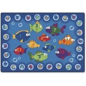 Carpets for Kids 6817 Fishing for Literacy Classroom Rug 8ft x 12ft Rectangle