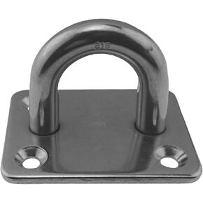 US Stainless Stainless Steel 316 Square Pad Eye 3/8" 10mm (60mm x 45mm) Marine Grade