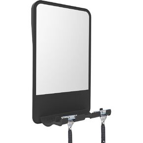 Shower Mirror Fogless for Shaving, Anti-Fog Bathroom Mirror with Multifunctional Storage for Razor and Shaving Foam Canister,Adjustable Angle Mirror for Men and Women