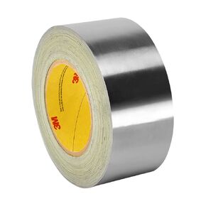 3M - 2-5-420 420 Dark Silver Lead Foil Tape - 2 in. x 15 ft. Roll, Conformable Tape, Rubber Adhesive, Linered. Electrically and Thermally Conductive Tape [1 Roll]