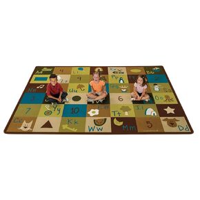 Carpets for Kids 37712 Learning Blocks Nature 8ft 4in X 11ft 8in Rectangle