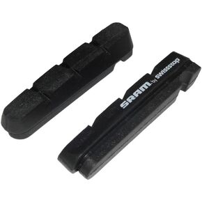 SRAM Road Brake Pad Inserts Black for Alloy Rims by SwissStop Pair