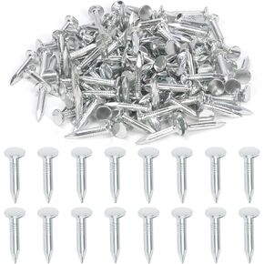 Swpeet 300Pcs 1-1/4 Inch High Quality Galvanized Roofing Felt Nails, Roofing Felt Nails Suit for Fasten Roofing Felt, Asphalt Shingles and Insulation Board