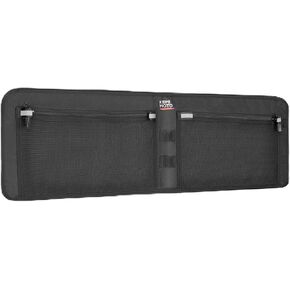 KEMIMOTO Upgraded Golf Cart Overhead Storage Bag - Ceiling Storage with Dual Mesh Pockets Compatible with Club Car Precedent,Tempo, and Onward, 1680D Overhead Organizer, Black