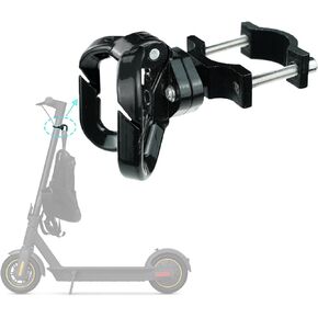 Scooter Hanging Hook, Hanger Gadget Bag Claw Hook for Ninebot Max G30 Electric Scooter etc | Damage-Free Drill-Free Install, Hanging Pothook Accessory for Round Pole Front Hook for Bike MTB