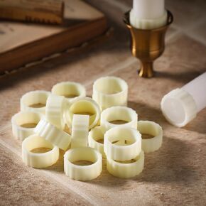 20 Pack Rubber Candle Hugger Grips Candle Rings Candle Holders Stay Put Candle Grips Keep The Candles Upright and in Place for Taper Candles and Candle Cups