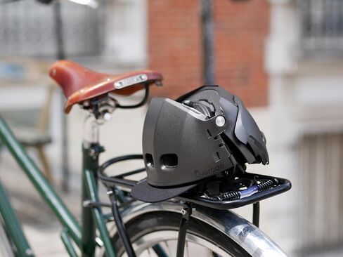 Overade Removable Cloth Visor for Plixi Foldable Helmet - Black - Unisize in Kuwait