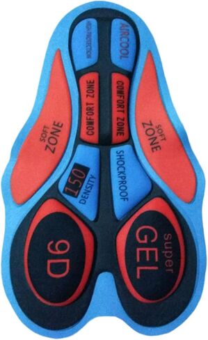Soft Seat Pad, Silicone Cycling Shorts Gel Pad with Shockproof Cushion, 9D Cycling Cushion, MTB Bike Seat Bicycle Underwear Pads Cycling Shorts Riding Base,Breathable in Saudi Arabia