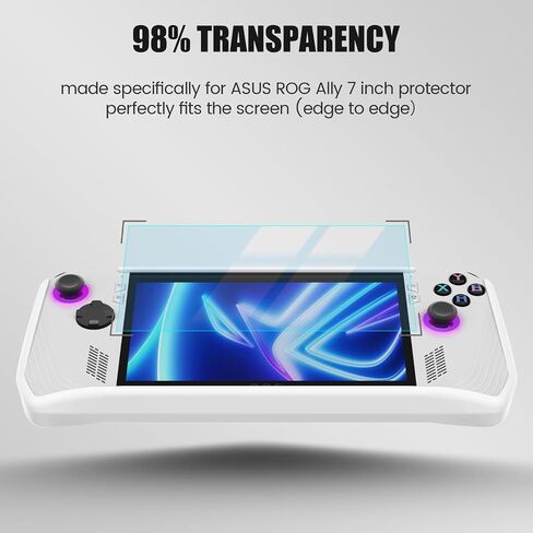 ملحق 3 في 1 لجهاز ASUS ROG Ally - [حافظة واقية بمسند + 2 واقي شاشة + 4 واقيات عصا التحكم]، زجاج مقسى، شفاف فائق الدقة، مضاد للخدش، مضاد لبصمات الأصابع in Saudi Arabia