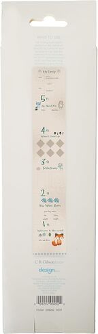 C.R. Gibson Forest Friends Vinyl Baby Growth Chart for Walls, 8" x 72", Multicolor in Saudi Arabia