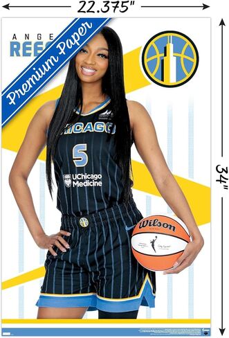 Trends International WNBA Chicago Sky - Angel Reese 24 Wall Poster, 22.37" x 34.00", Premium Unframed Version in Saudi Arabia