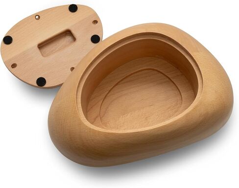Urn Unique-River Stone Wood Urn for Human Ashes-Urn for Pet Ashes-Memorial Keepsake Urn for Ashes-Small Urn-55 lbs of Cremation Urn Weight in Saudi Arabia