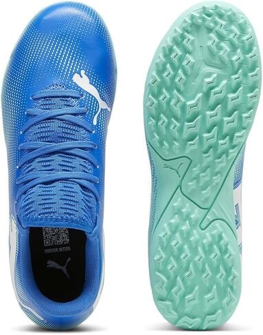 حذاء رياضي PUMA Future Play Turf Training (Little Big Kid)، Hyperlink Blue/Mint White، 2.5 US للجنسين in Saudi Arabia