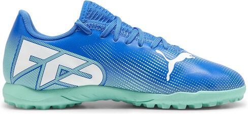 حذاء رياضي PUMA Future Play Turf Training (Little Big Kid)، Hyperlink Blue/Mint White، 2.5 US للجنسين in Saudi Arabia