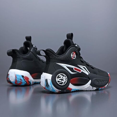 VITUOFLY Kids Basketball Shoes Boys Air Cushion Sneakers Girls Mid Top School Training Shoes Non-Slip Outdoor Sports Shoes Comfortable Boys Running Shoes Durable Little Kid/Big Kid in Kuwait