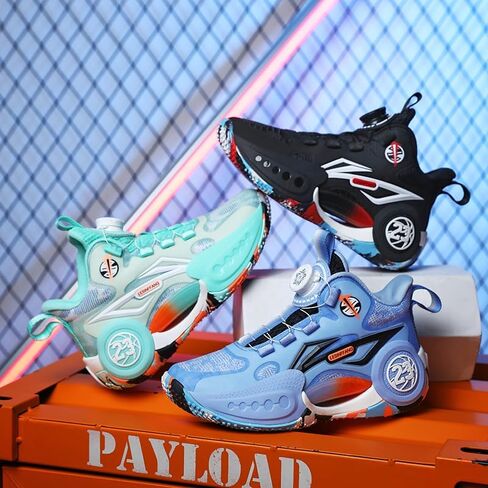 VITUOFLY Kids Basketball Shoes Boys Air Cushion Sneakers Girls Mid Top School Training Shoes Non-Slip Outdoor Sports Shoes Comfortable Boys Running Shoes Durable Little Kid/Big Kid in Kuwait