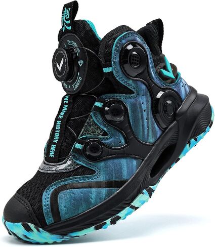 VITUOFLY Kids Basketball Shoes Boys Air Cushion Sneakers Girls Mid Top School Training Shoes Non-Slip Outdoor Sports Shoes Comfortable Boys Running Shoes Durable Little Kid/Big Kid in Kuwait